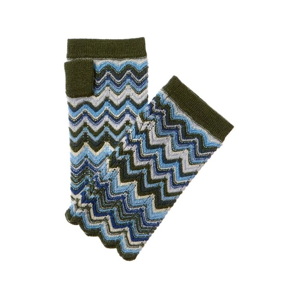 Forte Cashmere Zigzag Cashmere Texting Gloves